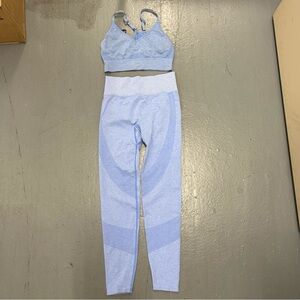 Victoria Secret’s Pink Active two piece blue workout set